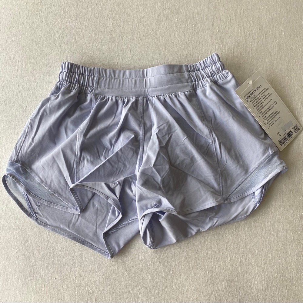 Hotty Hot Short II Long 4" LR Size 4 Serene Blue